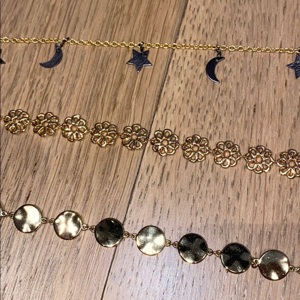 3 Gold Necklaces